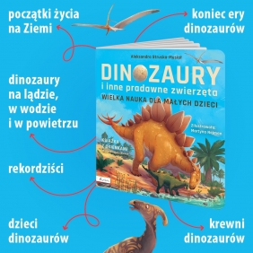 Wielka nauka dla małych dzieci. Dinozaury i inne pradawne zwierzęta. Książka z okienkami - Aleksandra Struska-Musiał