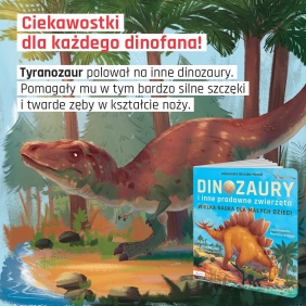 Wielka nauka dla małych dzieci. Dinozaury i inne pradawne zwierzęta. Książka z okienkami - Aleksandra Struska-Musiał
