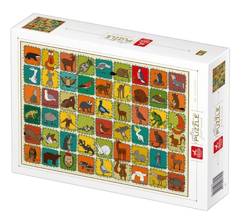 Puzzle 1000: Kolekcja - Leśne zwierzęta
