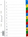 Przekładka numeryczna Tryton A5 biała 170g 12k 1-12 (113)