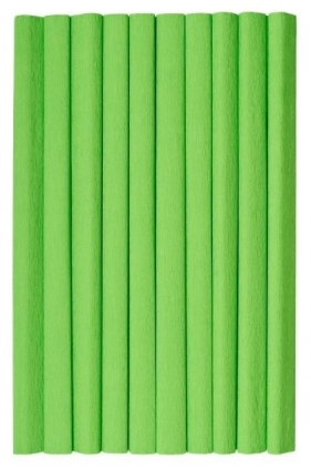 Bibuła marszczona zielona jasna 50x200cm (10szt)