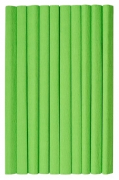 Bibuła marszczona zielona jasna 50x200cm (10szt)