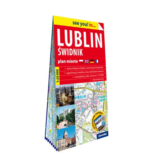 Lublin i Świdnik papierowy plan miasta 1:20 000