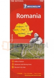 Rumunia / Romania. Mapa MichelinRomania (Michelin National Maps)