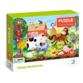 Puzzle, Wiejska przygoda - Farma Zwierzątka, 60 el.