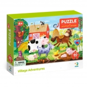 Puzzle, Wiejska przygoda - Farma Zwierzątka, 60 el.