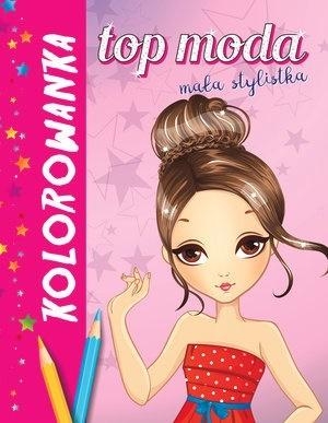 Top moda. Mała stylistka. Kolorowanka amarantowa