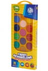Farby akwarelowe Astra 18 kolorów - fi 23,5 mm w pudełku (302118003)