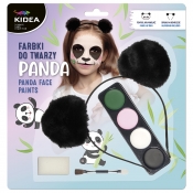 Kidea, Zestaw - farbki do twarzy + opaska - Panda