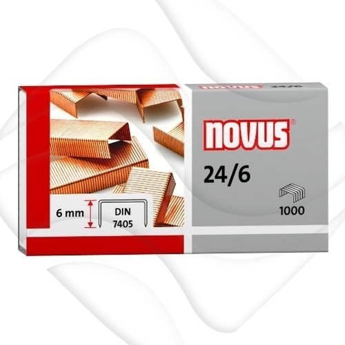 Zszywki miedziowane Novus 24/6 X 1000 (040-0206)