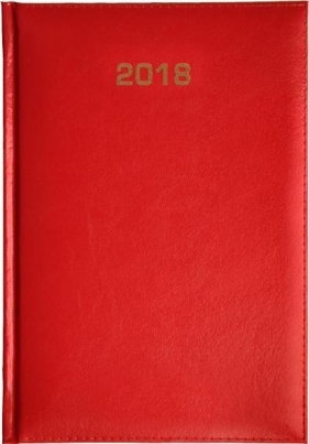 Książkowy A5 dzienny 2018 - Baladek czerwony