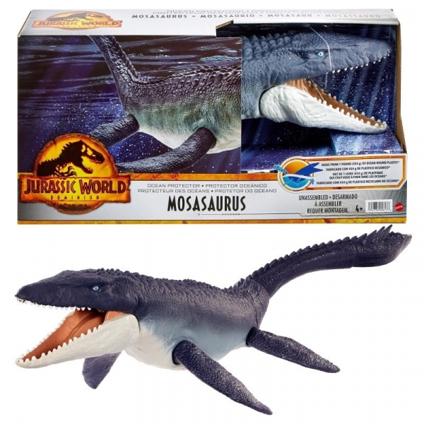 Figurka Jurassic World Mozazaur Obrońca oceanu (HGV34)