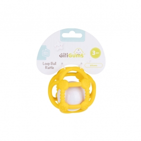 GiliGums, Piłka grzechotka - żółta (GG 50136)