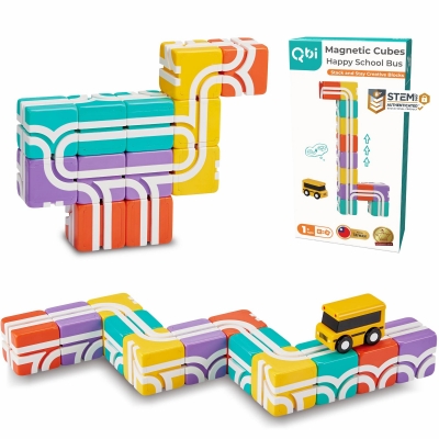 <img src='https://webimage.pl/pics/136/1/d4710582041136.jpg' style='height:440px' /> Klocki magnetyczne Qbi Happy School Bus