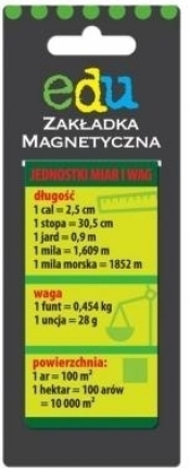 Zakładka do książki Jednostki miar i wag