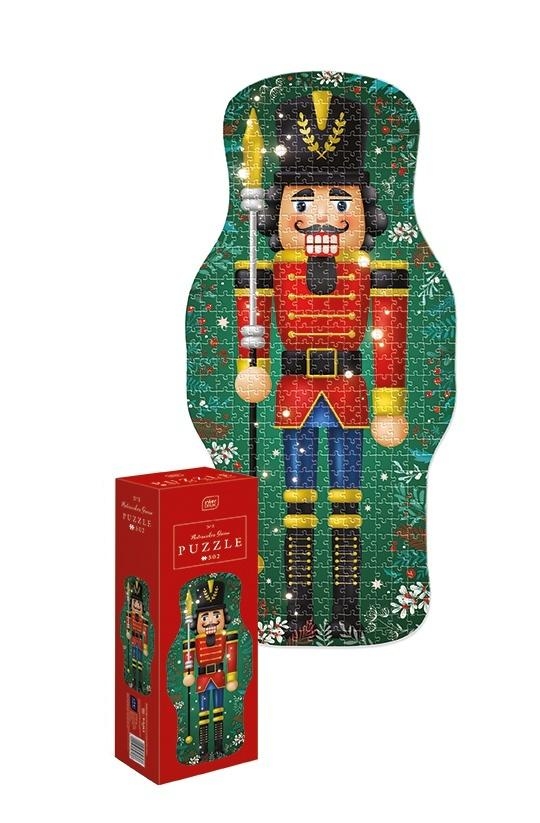 Puzzle 502 Shape Christmas Nutcracker Green