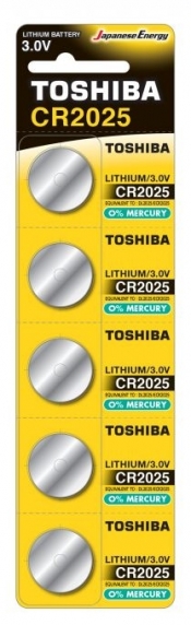 Toshiba, Baterie Litowe P CR2025 CP-5C - blister (5 szt.)