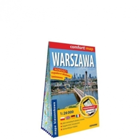 Comfort! map Warszawa midi 1:26 000 plan miasta - praca zbiorowa