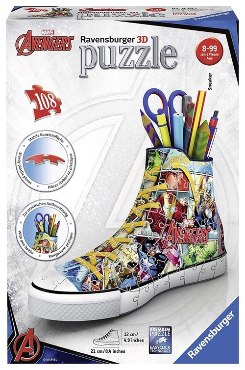 Puzzle 3D Piórnik Avengers Trampek 108