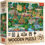 Puzzle drewniane 1000 Francja znane miejsca TREFL