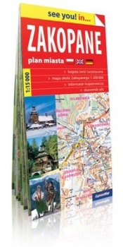 Zakopane i okolice- plan miasta 1:15 000 (papier) - Opracowanie zbiorowe