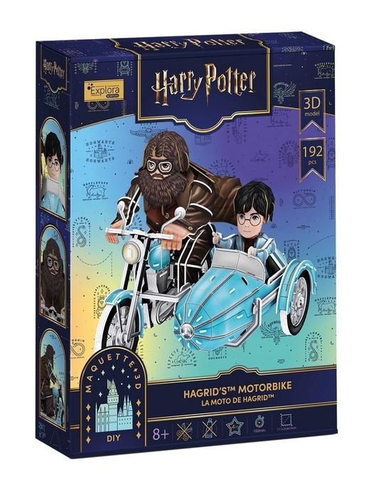 Puzzle 3D Harry Potter Motocykl Hagrida