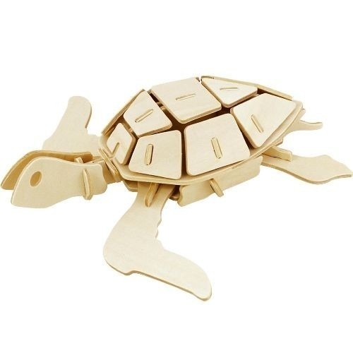 Puzzle drewniane 3D Żółw morski
