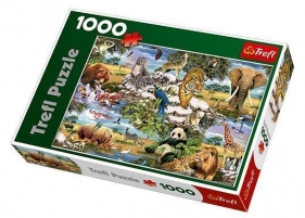 Puzzle 1000 Zwierzęta świata (10313) - <br />