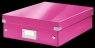 Pudło archiwizacyjne Leitz Wow Click & Store A4 - różowy 280 mm x 100 mm x
