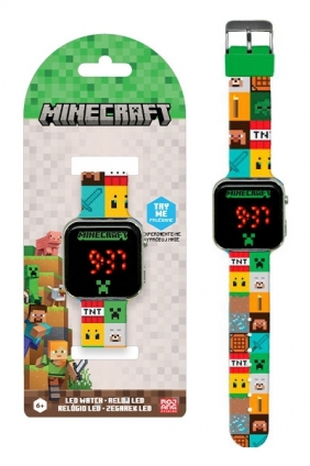 Zegarek LED Minecraft