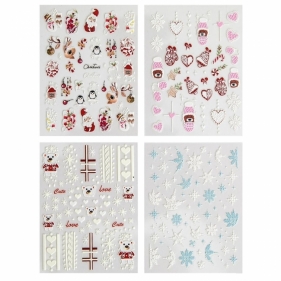 Naklejki na paznokcie Boże Narodzenie 215szt