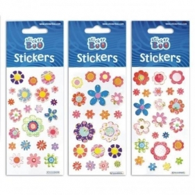 Naklejki Sticker BOO silver kwiatki MIX