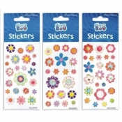 Naklejki Sticker BOO silver kwiatki MIX
