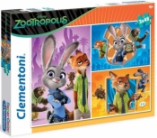 Puzzle SuperColor Zootropolis 3x48 (25213)