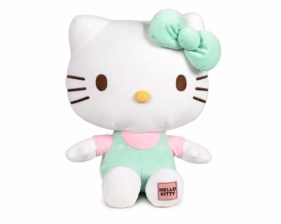 Hello Kitty. Plusz z naszywką 20cm zielony