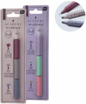 Marker + zakreślacze + cienkopis 3w1 Academy, 1 szt.