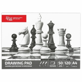 Szkicownik A4/50K 120g Szachy