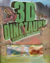 3D dinozaury Książka z nalepkami