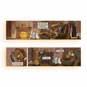 Zakładka kartonowa - Sherlock Koci Detektyw