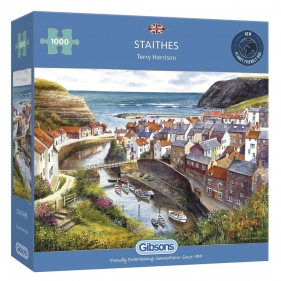 Gibsons, Puzzle 1000: Staithes, North Yorkshire (G0713) - Terry Harrison