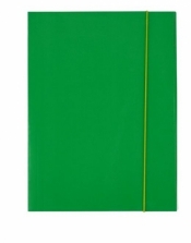Teczka A4 kartonowa z gumką zielona 300g D.RECT