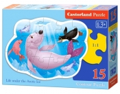 Puzzle Konturowe Life under the Arctic Ice 15 elementów