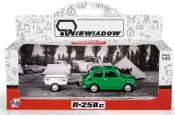 Fiat 126p + przyczepa Niewiadów Krótka zielony
