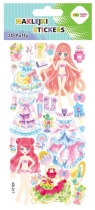Naklejki 3D Puffy - Pink Dolls, 9.5 cm x 22 cm, Happy Color