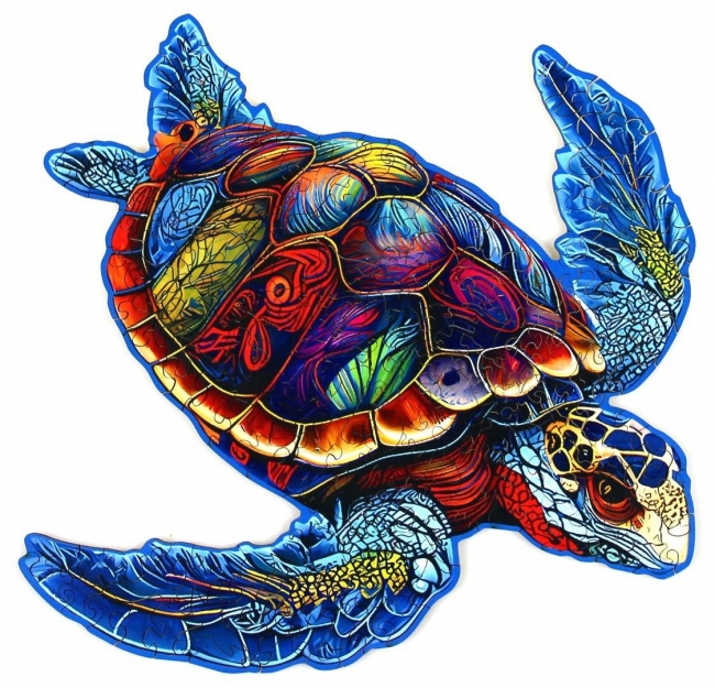 Puzzle 189 drewniane Żółw