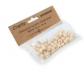 Dekoracje koraliki drewniane 8mm 50szt