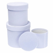 Pudełko Flower Box 3szt biały ROZETTE