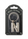 Silver Letter Keyring - brelok do kluczy litera N