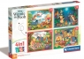  Puzzle 4w1 Super Kolor Disney WTP