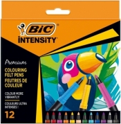 Flamastry Intensity Premium 12 kolorów BIC
